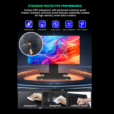 Portable All in One Integrated Lifting Folding P0.93 P0.78 Rental Video Wall Micro COB Indoor Led Display Screen for Conference