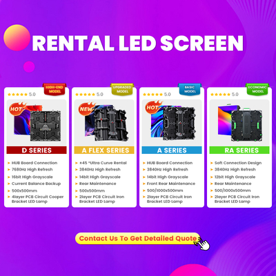 Easy Installing P2.5 2.9 P3.91 7680HZ Rental Video Wall Event Backdrop Outdoor Indoor Display Panel Led Screen for Concert Stage