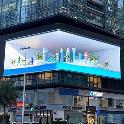 Outdoor Fixed Giant 3D Led Video Wall Billboard Advertising Panel P5 P6 P8 P10 HD Naked-Eye LED Display Screen With Corner