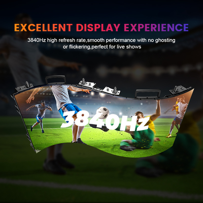 HD Waterproof Big Out Door Modules Hang Truss Stage Backdrop Exhibition Church Display Portable Mobile Curved LED Rental Screens