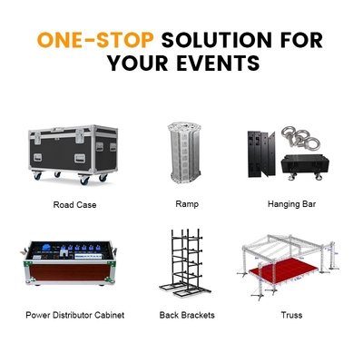 HD Waterproof Big Out Door Modules Hang Truss Stage Backdrop Exhibition Church Display Portable Mobile Curved LED Rental Screens