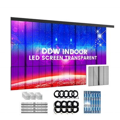 Hight Brightness See Through Windows Clear Glass Video Wall P2.6 P2.8 P3.9 HD Transparent Led Screen for Advertising Display