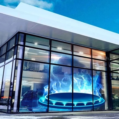 High Performance 4S Store Glass Windows Advertising Video Wall Display P3.91 P7.81 High Resolution Transparent Led Screen