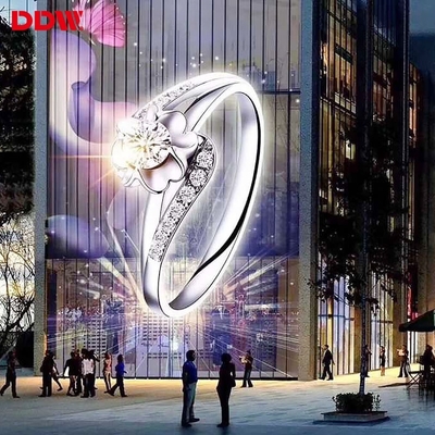 High Performance 4S Store Glass Windows Advertising Video Wall Display P3.91 P7.81 High Resolution Transparent Led Screen