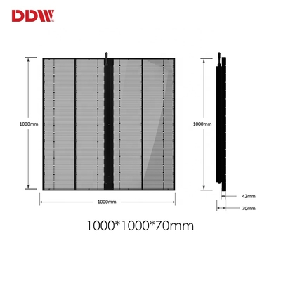 High Quality Shopping Mall Ceiling Hang Transparent Curtain Advertising Screen P3.91 High Brightness Pantalla Led Transparente