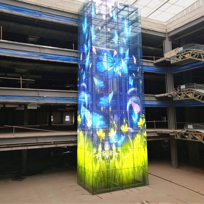 Super Bright Clear Curtain Video Wall Panel P2.6 P2.8 P3.91 Transparent Led Screen for Exhibition Showroom Advertising Display
